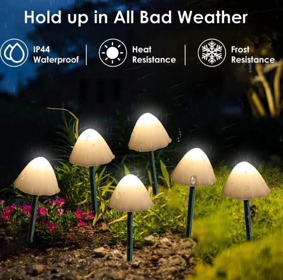 Stargazer Nature Effects Solar Mushroom Lights